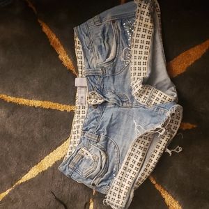 Denim shorts